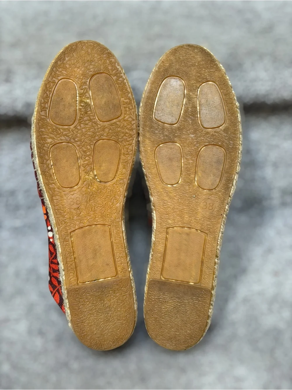 Gudrun‎ Sjödén Floral Espadrille Flats Slip On Shoes Boho Lagenlook Summer Beach